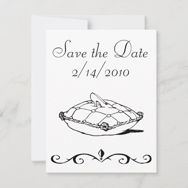 Save the Date Cinderella Slipper Art Einladungen (Vorderseite)
