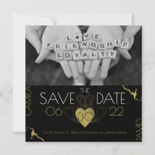 Save the Date Claddagh Gold