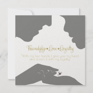 Save the Date Claddagh Gold