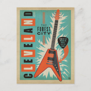 Save The Date   Cleveland, OH Ankündigungspostkarte