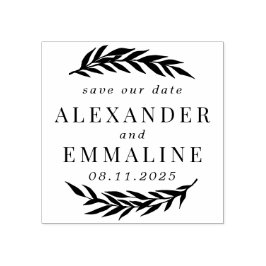 Save the Date Couple's Wedding Gummistempel