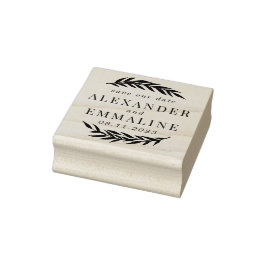 Save the Date Couple's Wedding Gummistempel