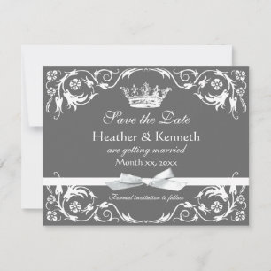 Save the Date Crown White