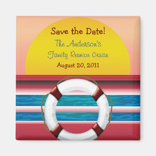 Save the Date Cruise Family Wiedersehen Magnet
