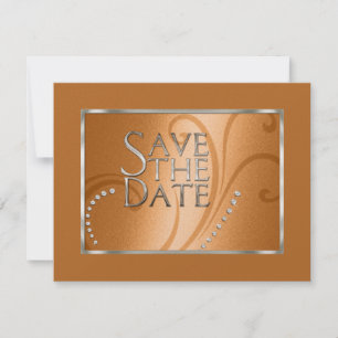 Save the Date Crystals Shimmer Orange Monoton