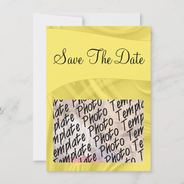 "Save the Date" Curlen über Gelb Save The Date (Vorderseite)