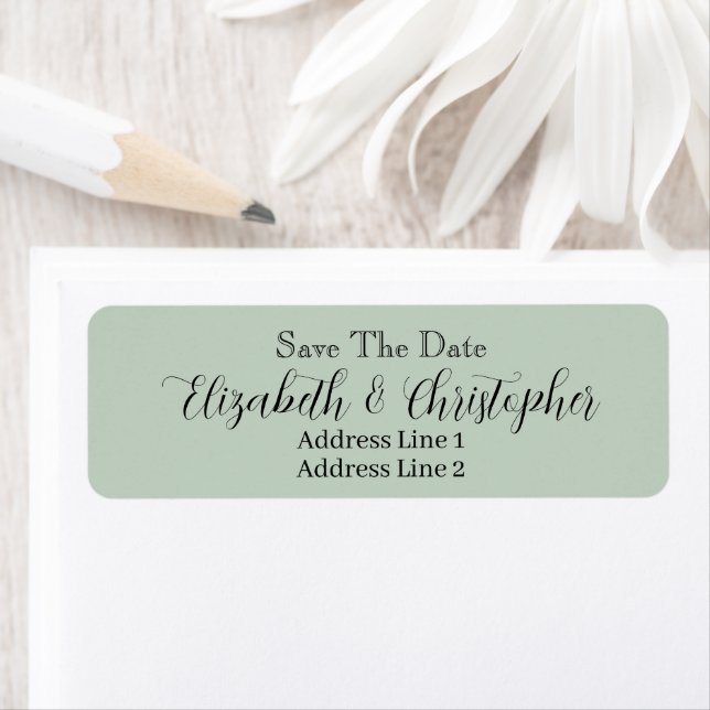 Save The Date Custom Name Return Address (Insitu)