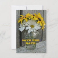 Save the Date Daisies, Mit Augen Schwarze Susans,