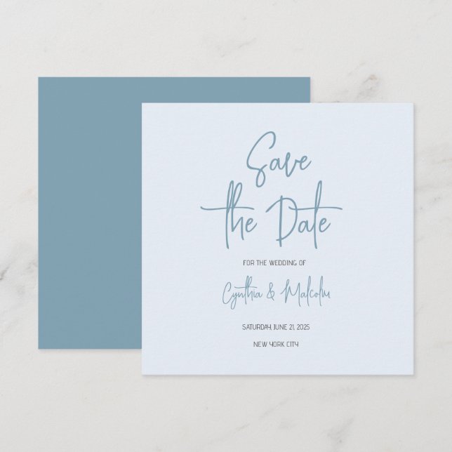 Save the Date Dankeskarte (Vorne/Hinten)