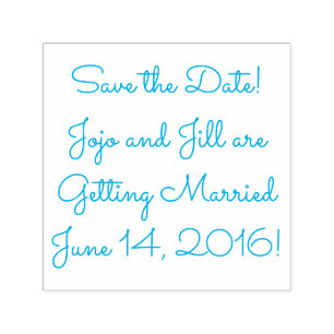 Save the Date Datum der Hochzeit Permastempel