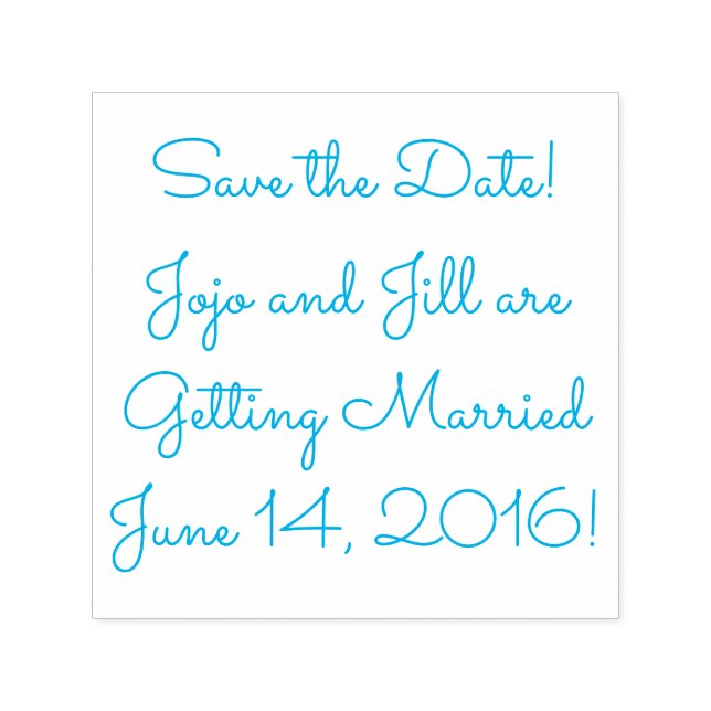 Save the Date Datum der Hochzeit Permastempel (Design)