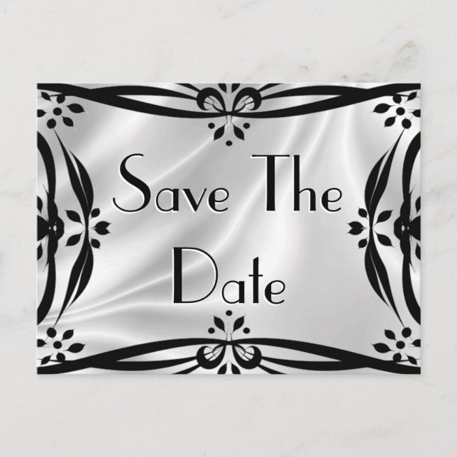 Save The Date Dekorative Postkarten (Vorderseite)