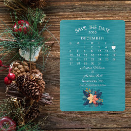 Save the Date Dezember 2026 Hochzeit Folieneinladung