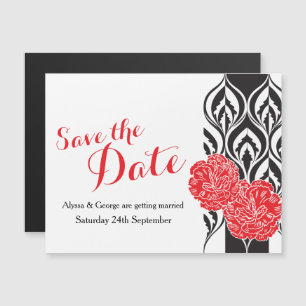 Save the Date Dianthus-Hochzeit Magneteinladung