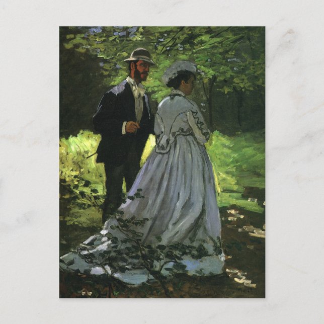 Save The Date! Die Promenade von Monet Ankündigungspostkarte (Vorderseite)