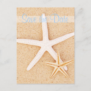 Save the Date Doppelstarfish-Postkarte Ankündigungspostkarte