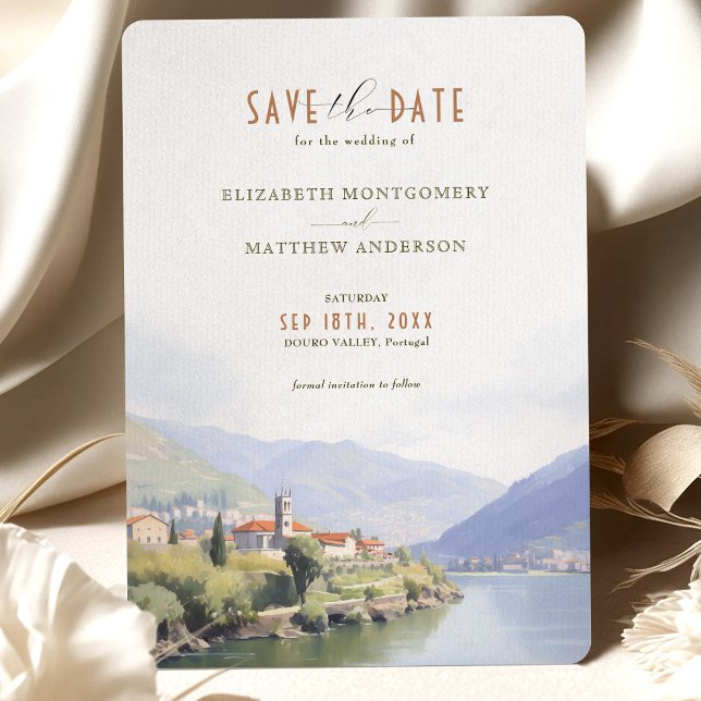 Save the Date Douro Valley Portugal Zielort Einladung (Von Creator hochgeladen)