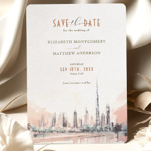 Save the Date Dubai, VAE-Zielort Einladung