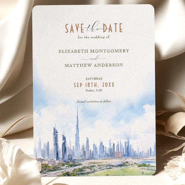 Save the Date Dubai, VAE-Zielort Einladung (Von Creator hochgeladen)