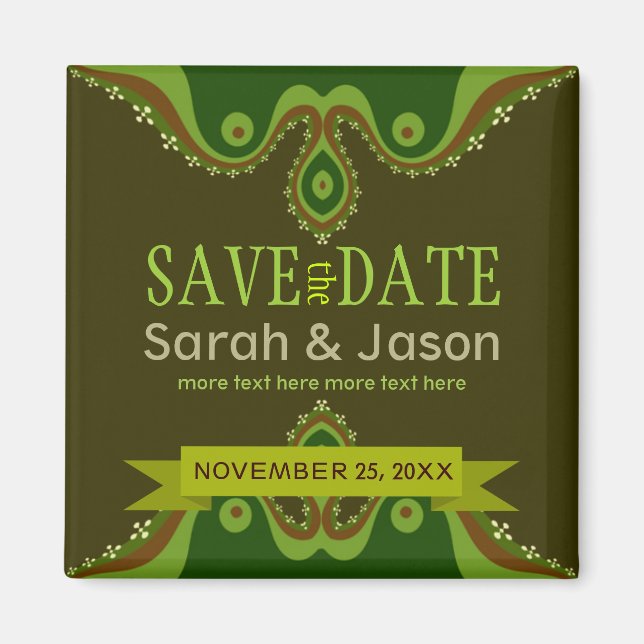 Save the Date Earth Goddess Magnet (Vorne)