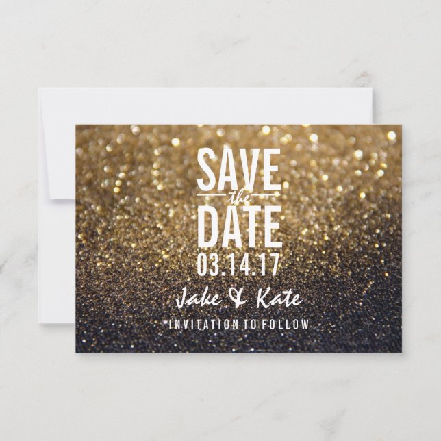 Save the Date - Ein goldener Lattennite (Vorderseite)