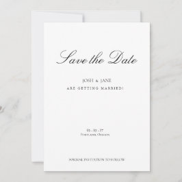 Save the Date einfach, modern Minimalistisch