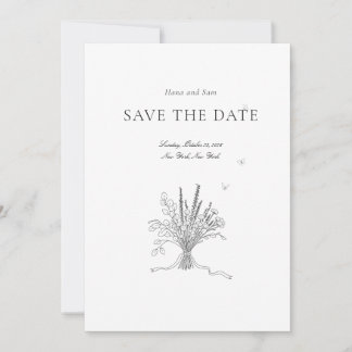 Save the Date einfache Hochzeit