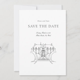 Save the Date einfache Hochzeit