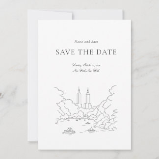Save the Date einfache Hochzeit