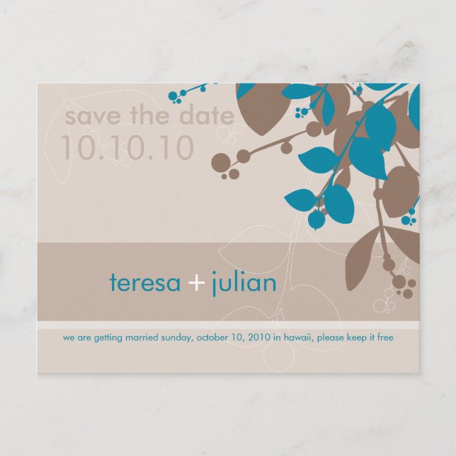 SAVE THE DATE: Eingeborene 10 Ankündigungspostkarte (Vorderseite)