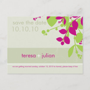 SAVE THE DATE:: Eingeborener 4 Ankündigungspostkarte