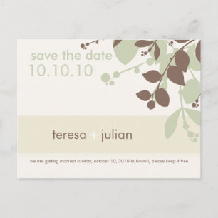 SAVE THE DATE:: Eingeborener 5 Ankündigungspostkarte