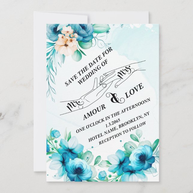 Save the Date Einladung (Vorderseite)