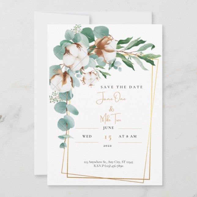 Save the Date Einladung (Vorderseite)