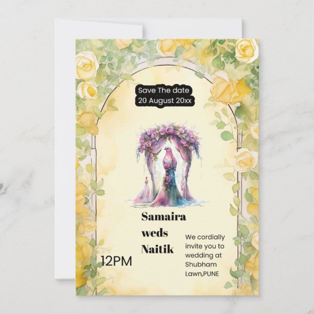 Save The Date Einladung (Vorderseite)