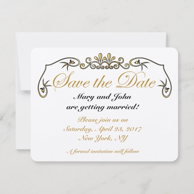 Save the Date Einladung (Vorderseite)