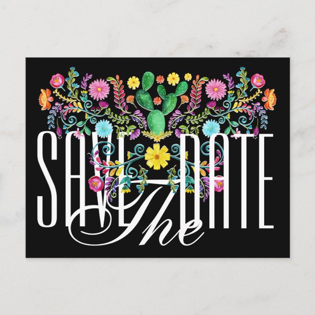 Save the Date Einladung auf Postkarte (Vorderseite)