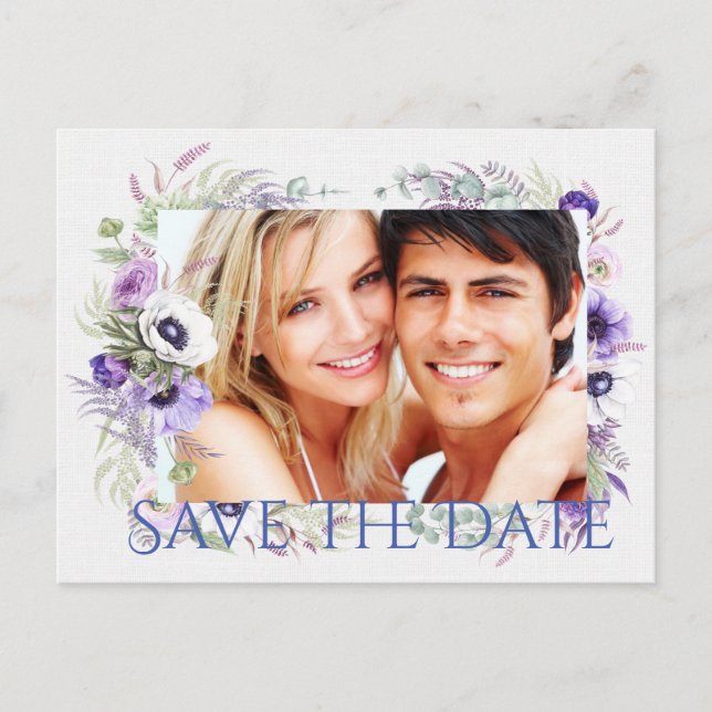 Save the Date Einladung auf Postkarte (Vorderseite)