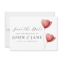 Save the Date Einladung florfarbenes Aquarell