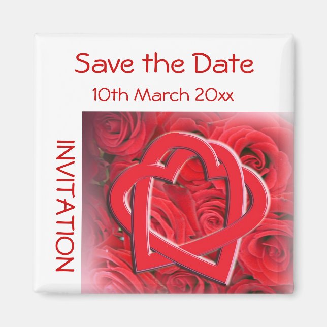 Save the Date Einladung Magnet (Vorne)