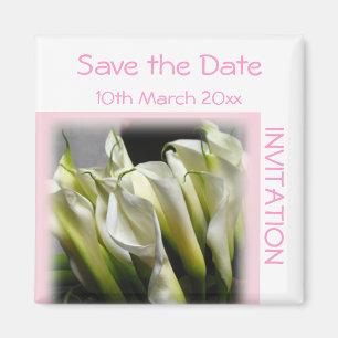 Save the Date Einladung Magnet Calla Lilies