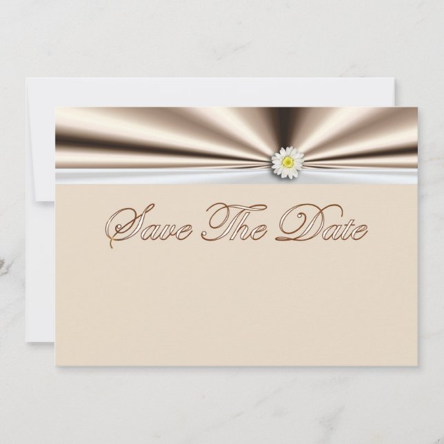 Save the Date Einladung mit Blume daisy (Vorderseite)