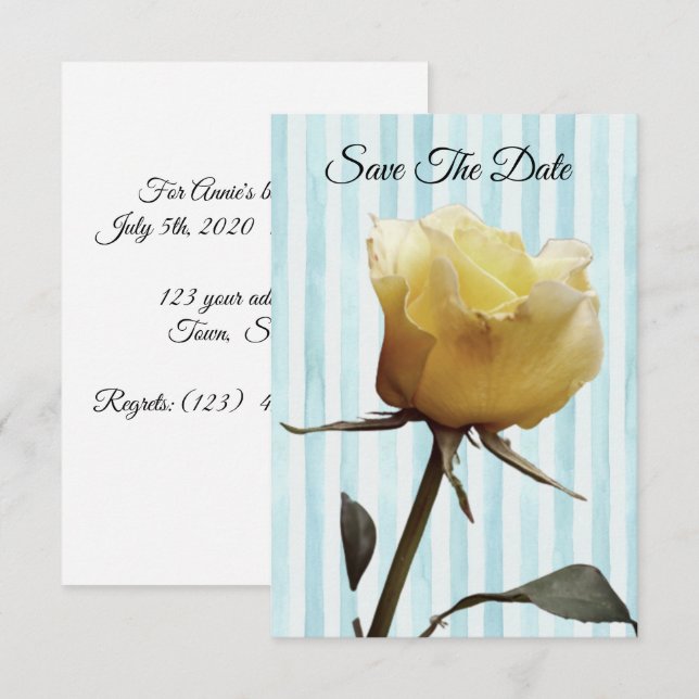 Save the Date Einladung zum Geburtstag (Vorne/Hinten)