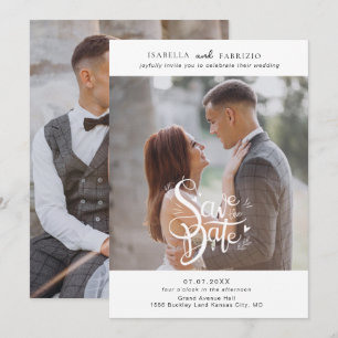 Save the Date Einladung zur einfachen Hochzeit