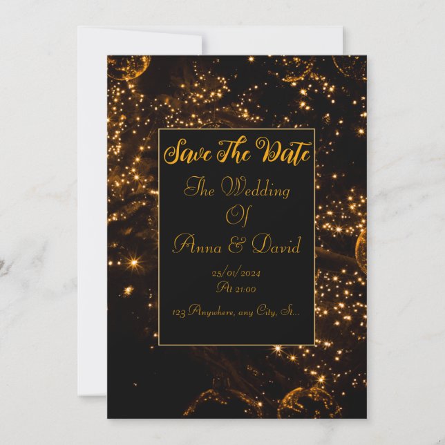 Save the Date Einladung zur Hochzeit (Vorderseite)