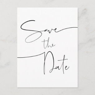 Save the Date Einladung zur Hochzeit auf Postkarte