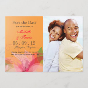 Save the Date - Einladungen für Abstraktes florale