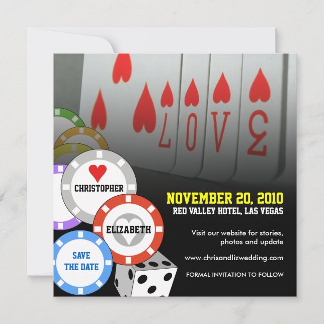 Save the Date Einladungskarte Liebe 5 (Vorderseite)