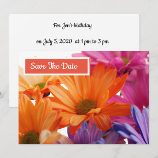 Save the Date Einladungskarte zum Geburtstag Einladung
