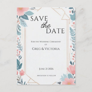 Save the Date Einladungspostkarte